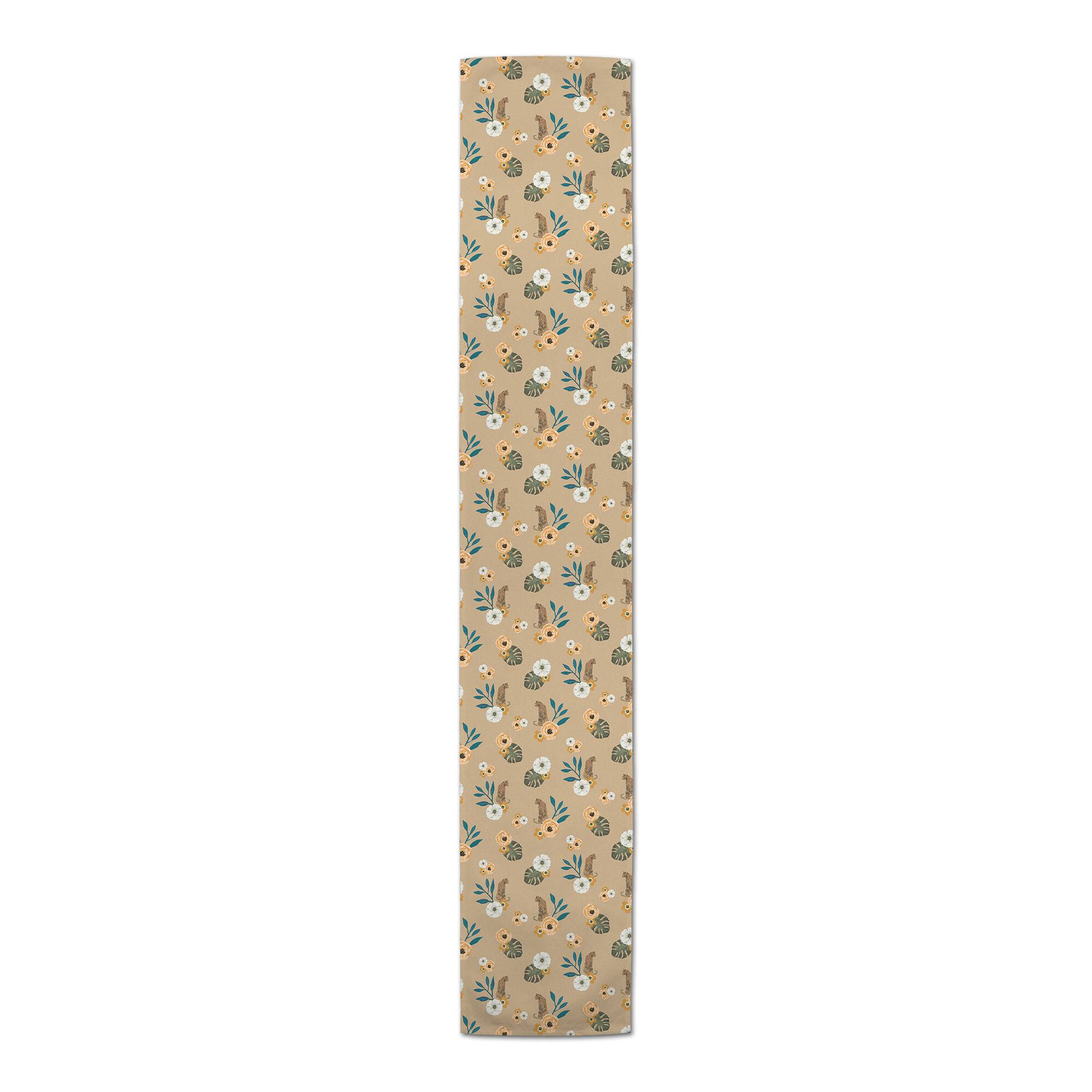 72" Tropical Jag Cotton Twill Runner